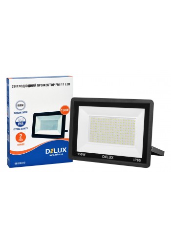 Прожектор світлодіодний DELUX FMI 11 LED 150Вт 6500К IP65 чорний