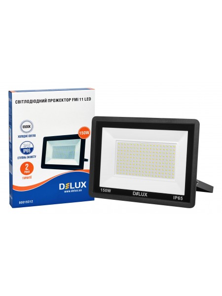 Прожектор світлодіодний DELUX FMI 11 LED 150Вт 6500К IP65 чорний