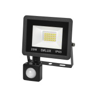 Прожектор світлодіодний DELUX FMI 11 S LED 20Вт 6500K IP65 с датч. руху чорний