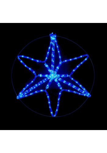 Гірлянда зовніш. DELUX MOTIF Star ZN 6 кінц. 60*60см 13 flash синій IP44 EN