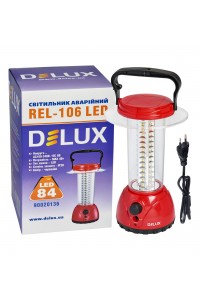 Світильник світлодіод. DELUX REL-106 (3.7V2,4Ah) 84 LED 4W 149*149*241mm