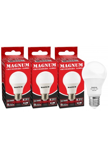 Світлодіод.лампа_MAGNUM_BL 60 15 Вт_4100K 220В E27 (промо 3 шт)