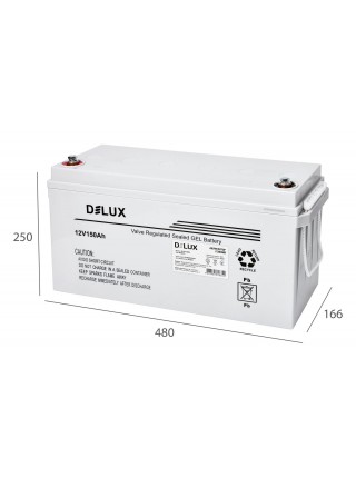 Акумулятор DELUX LB 12V 150AH гелевий