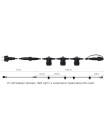 Гірлянда зовнішня Delux Belt Light NEW 10,4 м 13 патронів Е27 (без ламп) чорн IP 65 EN