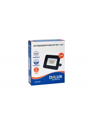 Прожектор світлодіодний DELUX  FMI 11 LED 20Вт 6500К IP65 чорний