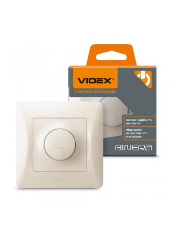 Димер 600Вт кремовий VIDEX BINERA VF-BNDM600-CR - 296210