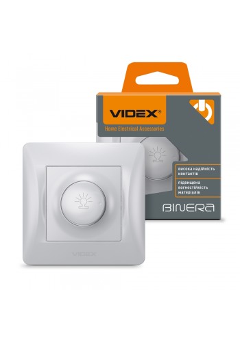Димер 600Вт срібний шовк VIDEX BINERA VF-BNDM600-SS - 296944