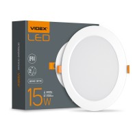 LED світильник Back вбудований круглий VIDEX 15W 5000K VL-DLBR-155 - 480475