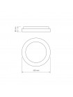 LED світильник VIDEX EDGE-RC-72W-BLACK (VLE-ERC-72B) VLE-ERC-72B - 542194