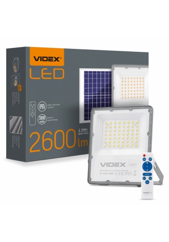 LED прожектор автономний VIDEX 2800Lm 5000K VL-FSO-1005 - 298948