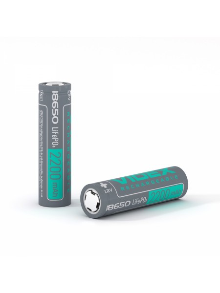 Акумулятор Videx LiFePO4 18650 (без захисту) 2200mAh bulk/1шт 18650-LFP/2200/1B - 049180