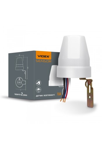 Датчик освітленості VIDEX VL-SN02 10A 220V фотометричний VL-SN02 - 299303