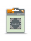 Рамка зелене скло одинарна горизонтальна VIDEX BINERA VF-BNFRG1H-GR - 295596