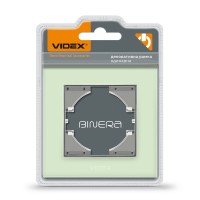Рамка зелене скло одинарна горизонтальна VIDEX BINERA VF-BNFRG1H-GR - 295596