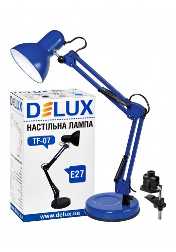 Світильник настільний DELUX TF-07 E27 блакитний