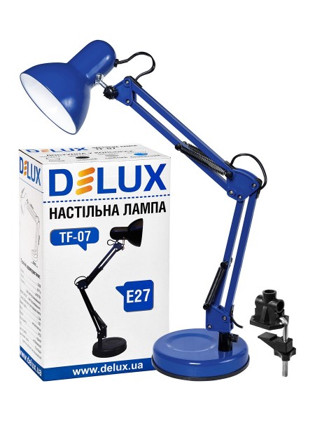 Світильник настільний DELUX TF-07 E27 блакитний