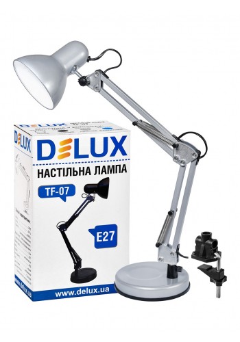 Світильник настільний DELUX TF-07 E27 срібло