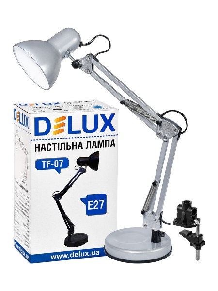Світильник настільний DELUX TF-07 E27 срібло