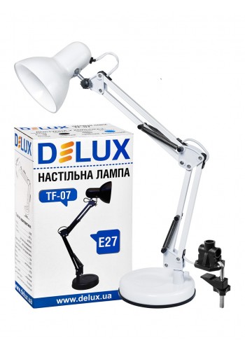 Світильник настільний DELUX TF-07 E27 білий