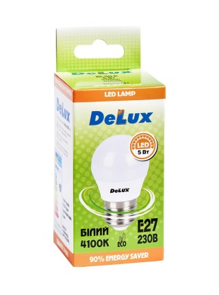 лампа світлодіодна DELUX BL50P 5 Вт 4100K 220В E27 білий