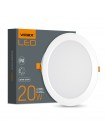 LED світильник Back вбудований круглий VIDEX 20W 5000K VL-DLBR-205 - 480499