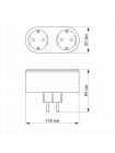 Розумна розетка 2 слоти WiFi VF-WP200