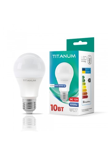 LED лампа TITANUM A60 12V 10W E27 4100K TLA6010274-12V - 482264