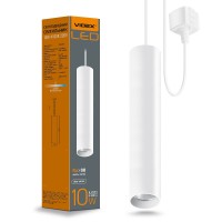 LED світильник підвісний трековий VIDEX 10W 4100K білий VL-ST-10034W - 480765