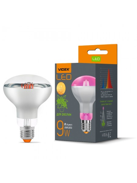 LED лампа VIDEX Filament R80FF 09W E27 1200K VL-R80FF-09271 - 480628