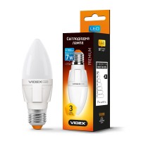 LED лампа VIDEX PREMIUM C37 7W E27 3000K