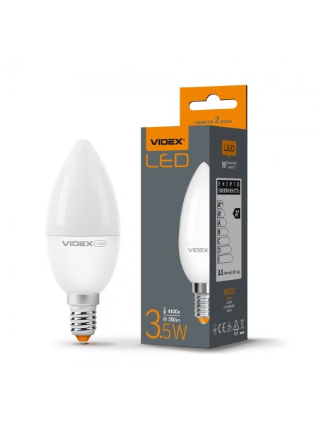 LED лампа VIDEX C37e 3.5W E14 4100K VL-C37e-35144 - 292588 LED лампа VIDEX C37e 3.5W E14 4100K VL-C37e-35144 - 292588