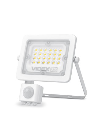 LED прожектор VIDEX F2e 20W 5000K з датчиком руху та освітленості VL-F2e205W-S - 480420