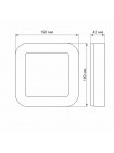 LED світильник ART IP65 квадратний VIDEX 15W 5000K VL-BHFS-155 - 298344