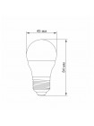 LED лампа VIDEX G45e 7W E27 3000K VL-G45e-07273 - 297255