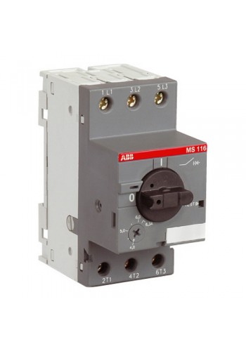 Автомат захисту двигуна ABB MS116 -1 (0,63А-1A) ( 1SAM250000R1005 )