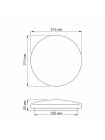 LED світильник настінно-стельовий TITANUM 12W 5000K Матовий TLCL-125M - 481762