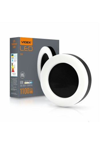 LED світильник ART IP65 круглий VIDEX 15W 5000K Black VL-BHFR-155B - 485197