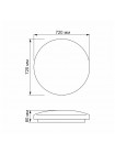 LED светильник функциональный круглый VIDEX STAR 126W 2800-6200K