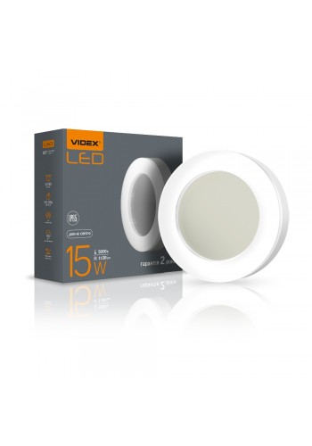 LED світильник ART IP65 круглий VIDEX 15W 5000K VL-BHFR-155 - 298351