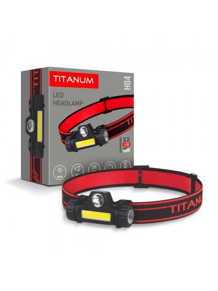 Налобний світлодіодний ліхтарик TITANUM TLF-H04 200Lm 6500K TLF-H04 - 483377