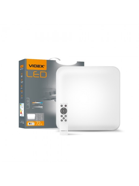 LED светильник функциональный квадратный  VIDEX 72W 2800-6000K