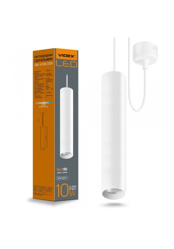LED світильник підвісний накладний VIDEX 10W 4100K білий VL-SP-10034W - 480758