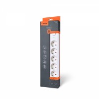 Мережевий подовжувач VIDEX ONCORD з/з 6п 3м (3x1.5мм) з кнопкою White VF-PD63G-W - 484985
