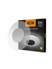 LED світильник акриловий круглий VIDEX 24W 4100K