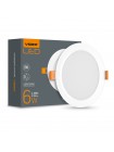 LED світильник Back вбудований круглий VIDEX 6W 5000K VL-DLBR-065 - 480505