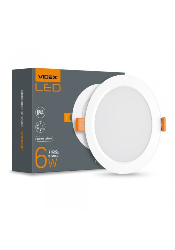 LED світильник Back вбудований круглий VIDEX 6W 5000K VL-DLBR-065 - 480505