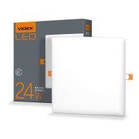 LED світильник безрамковий квадратний VIDEX 24W 4100K VL-DLFS-244 - 298160