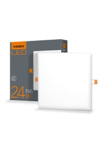 LED світильник безрамковий квадратний VIDEX 24W 4100K VL-DLFS-244 - 298160