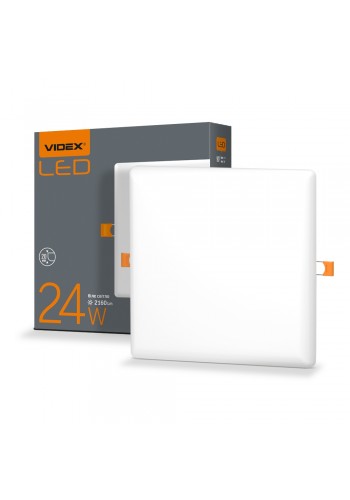 LED світильник безрамковий квадратний VIDEX 24W 4100K VL-DLFS-244 - 298160