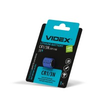 Батарейка літієва Videx CR1/3N 1шт BLISTER CR1/3N 1pc - 298863